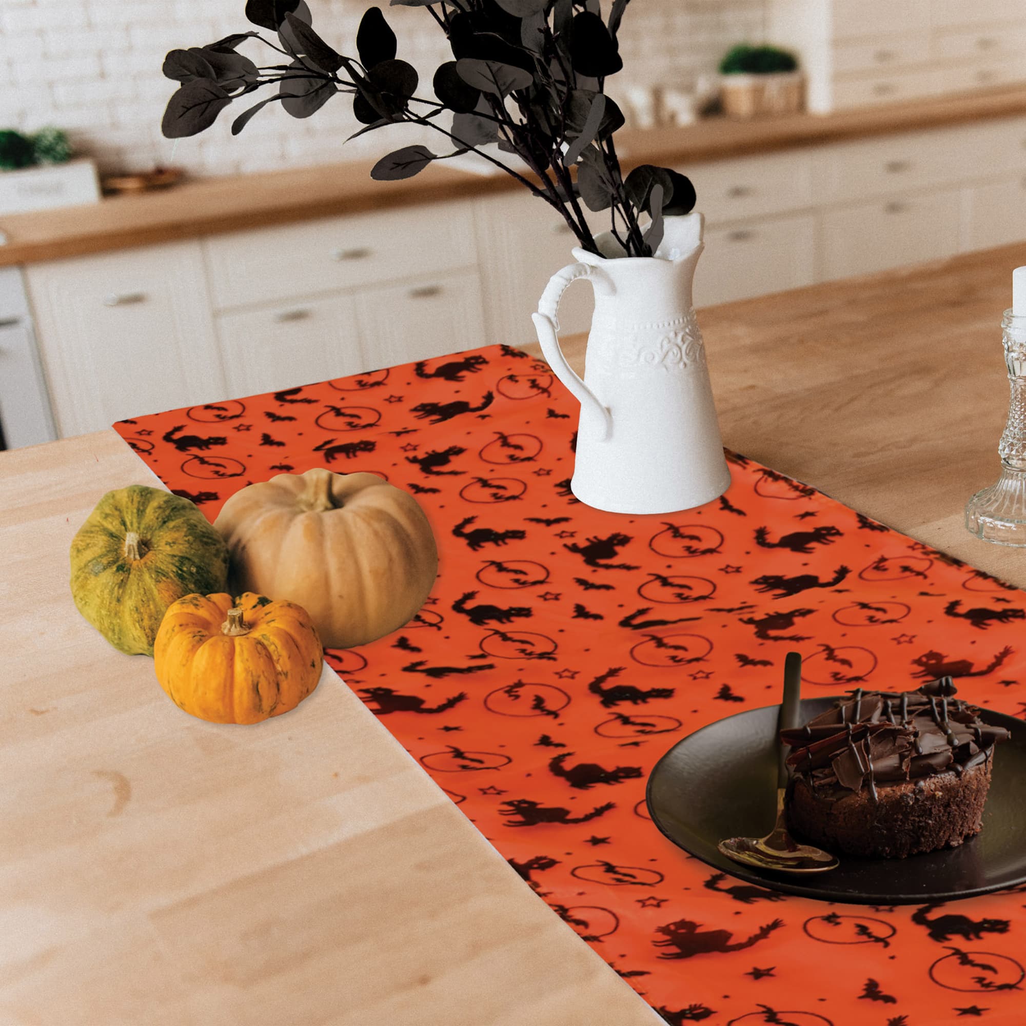 Beistle Halloween Fabric Table Runner